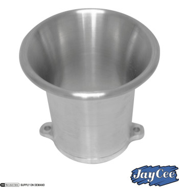Bezpośredni wlot powietrza, aluminium w stylu Billet, anodowane na srebrno, 3 1/4". Pasuje do gaźników Weber IDA i Empi EPC
